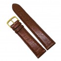 Curea de ceas Fleurus din Piele de Vitel - Culoare Maro, textura bizonata - 20mm - WZ3915