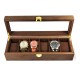 Cutie Maro pentru 6 ceasuri din lemn Cocoa Brown