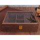 Caseta pentru bijuterii din lemn Cocoa Brown WZ5192