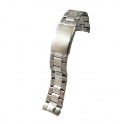 Brățară de ceas din oțel inoxidabil FOSSIL - capete curbate 22mm