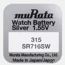 Pachet 10 Baterii Pentru Ceas - Murata Sr716sw - 315